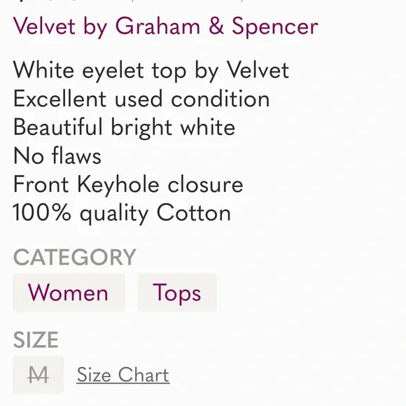 Velvet Eyelet Peasant Blouse - Picture 14 of 14